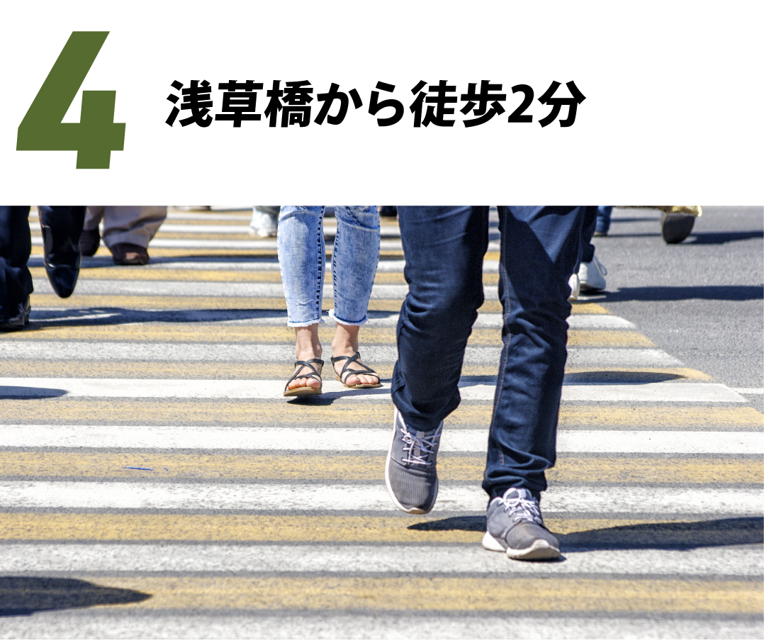 浅草橋から徒歩2分